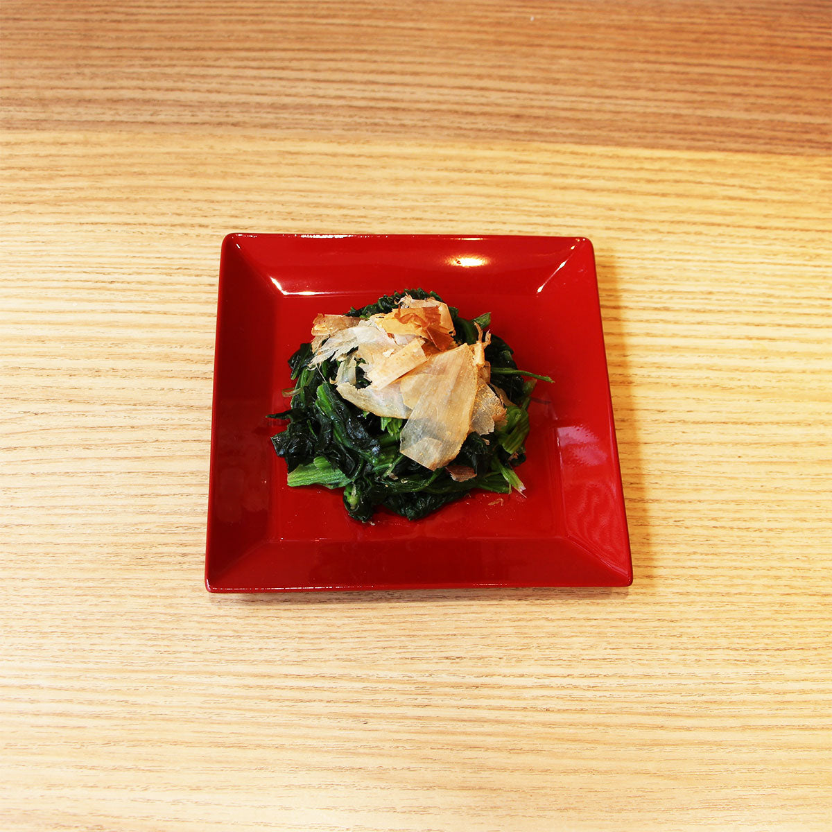 名代富士そば 山中塗 紅白角皿