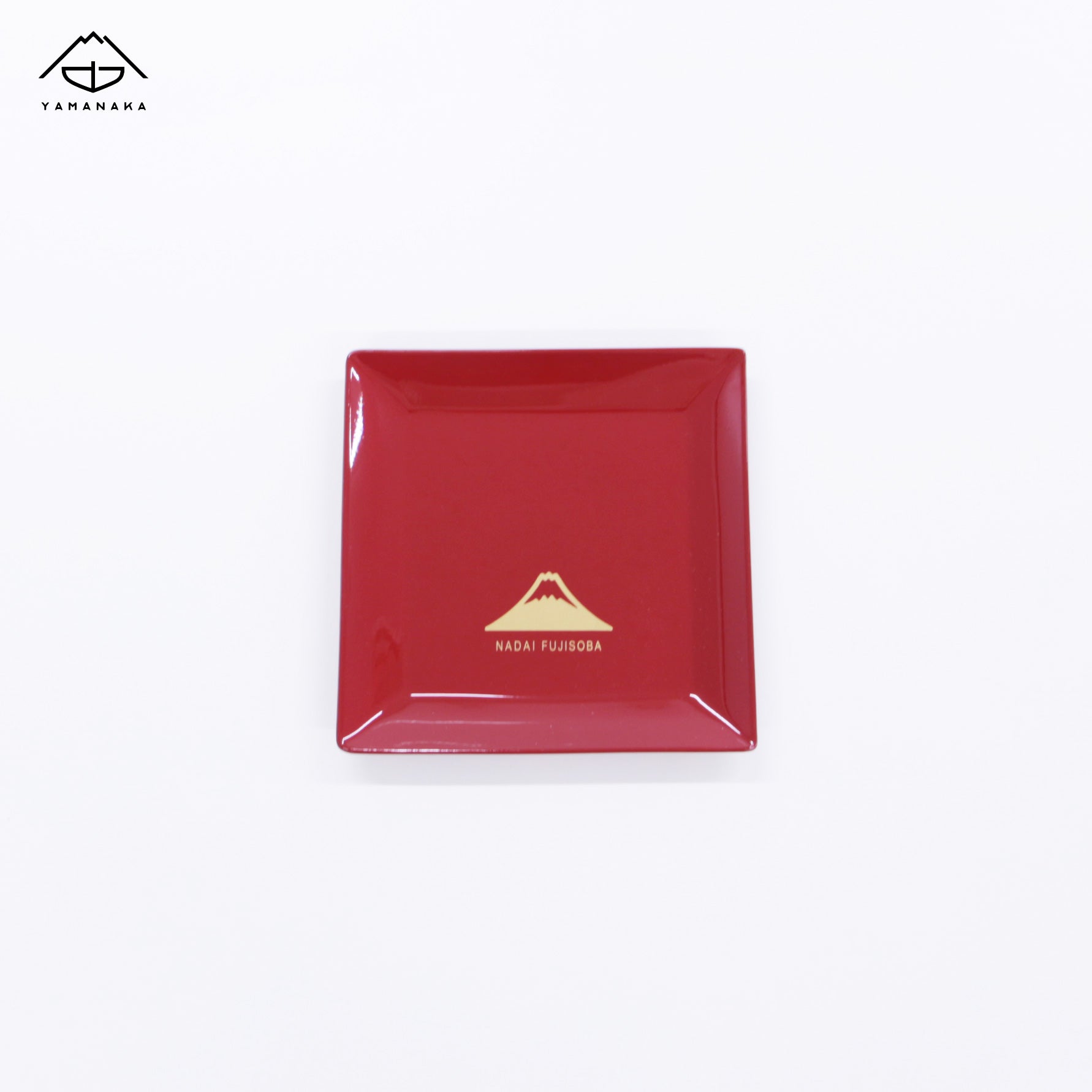 名代富士そば 石川加賀“山中塗(山中漆器)“ 紅白角皿 – 名代富士そば