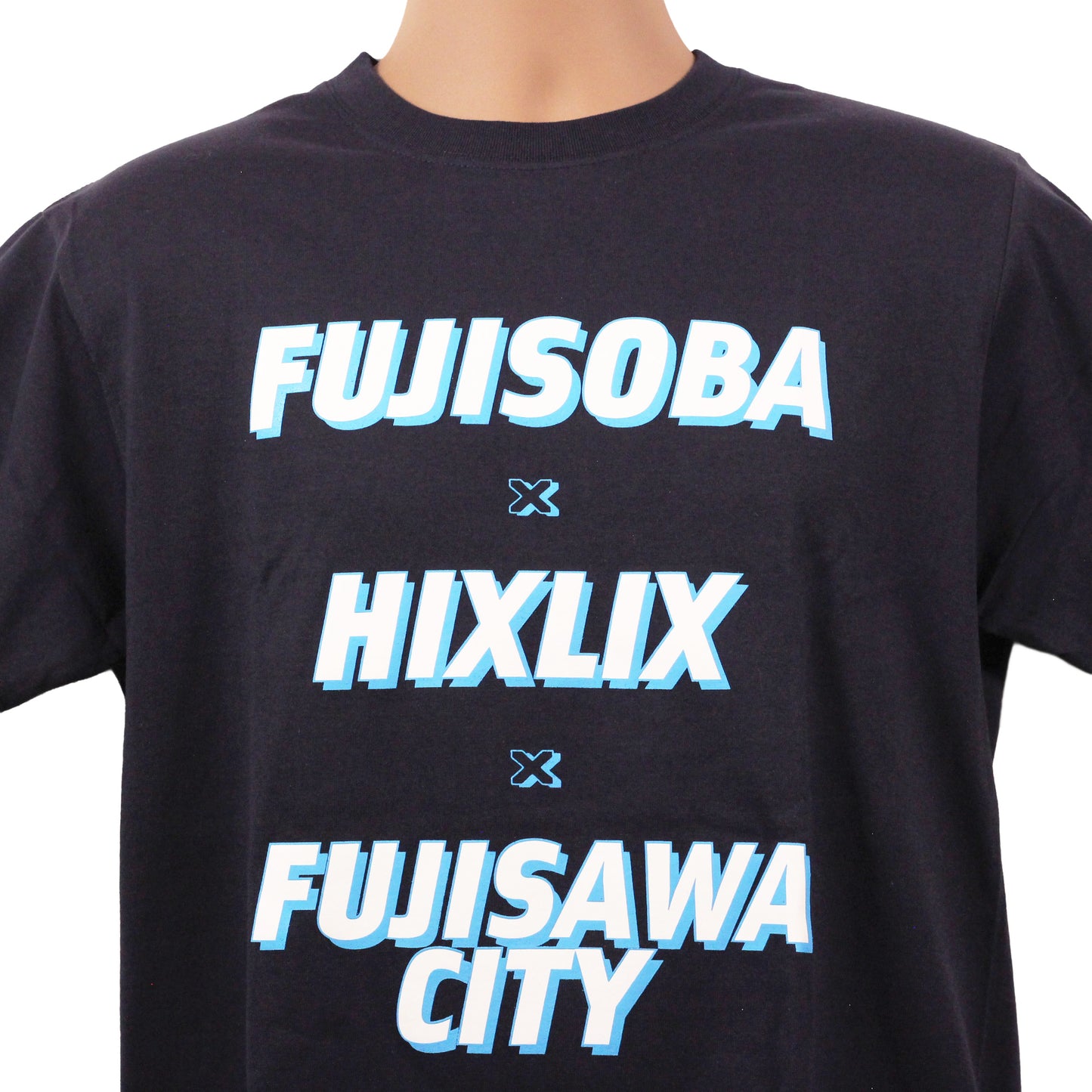 HIXLIX×富士そば コラボTシャツ（ネイビー）