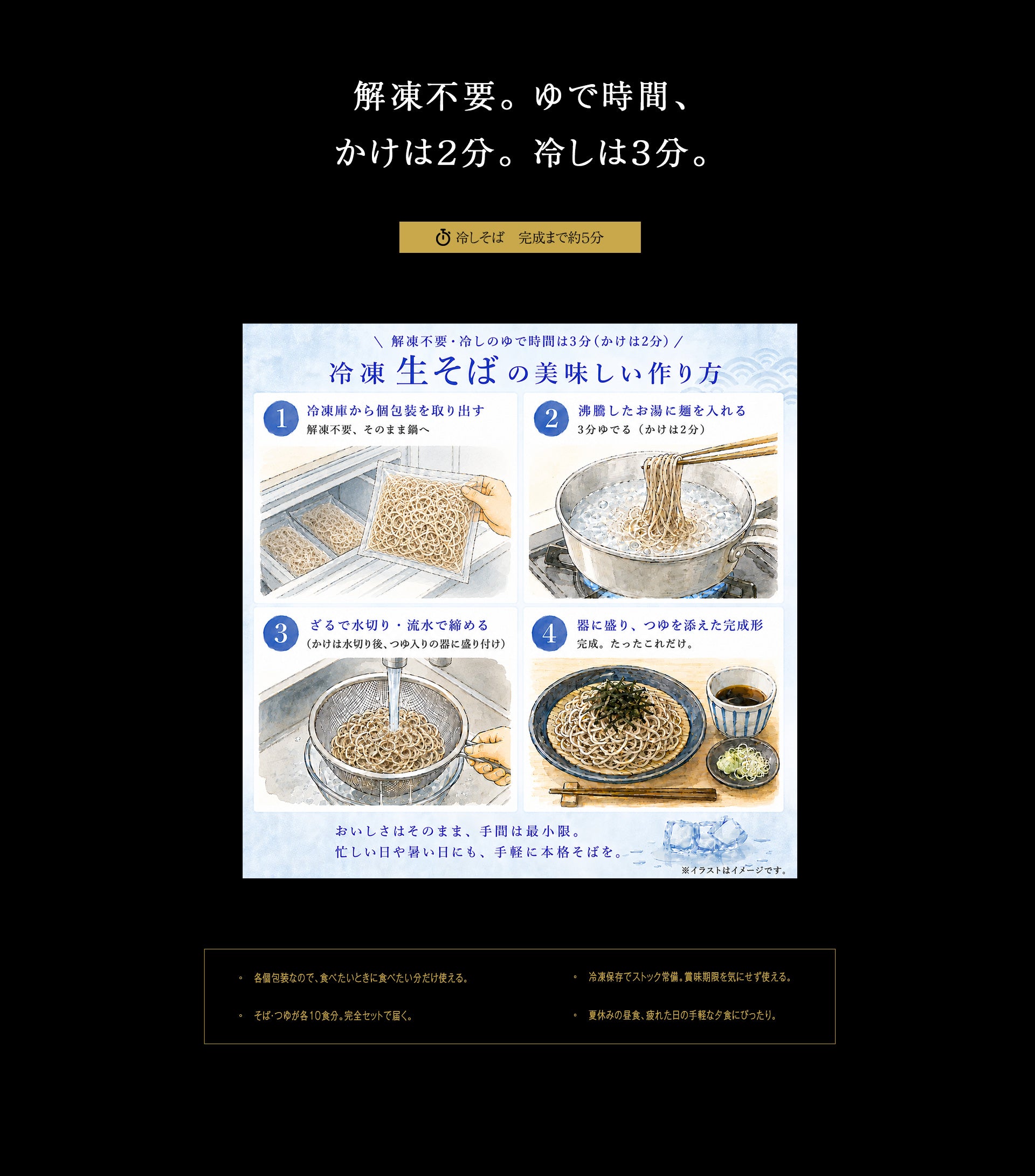富士そば_冷凍生そば_簡単調理_作り方