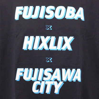 HIXLIX×富士そば コラボTシャツ（ネイビー）