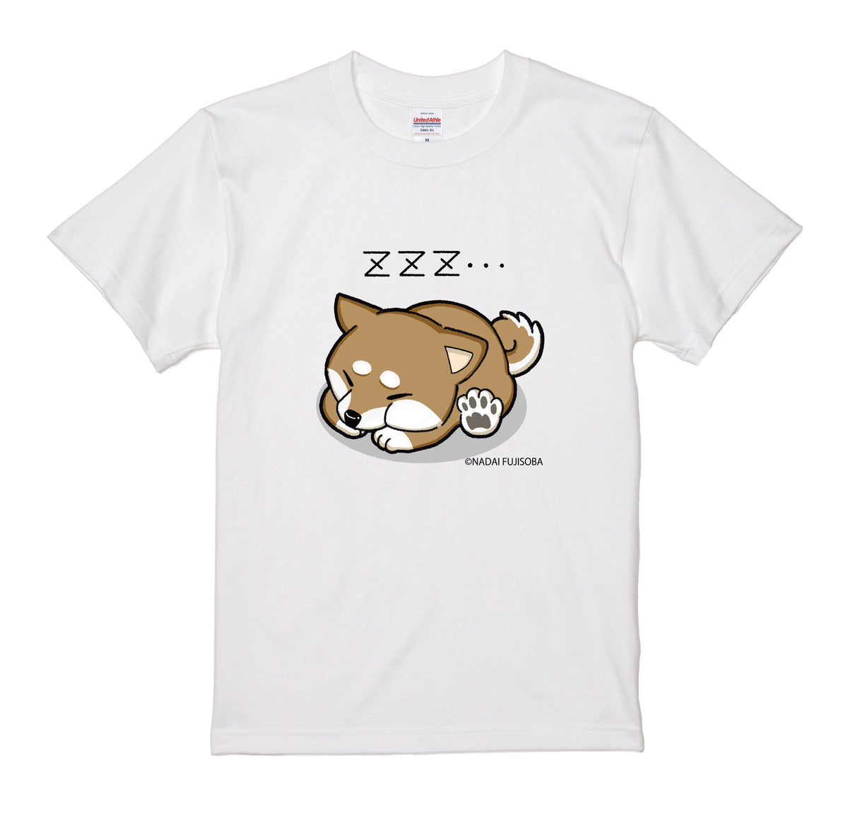名代富士しば(NADAI FUJISHIBA) Tシャツ　寝てる
