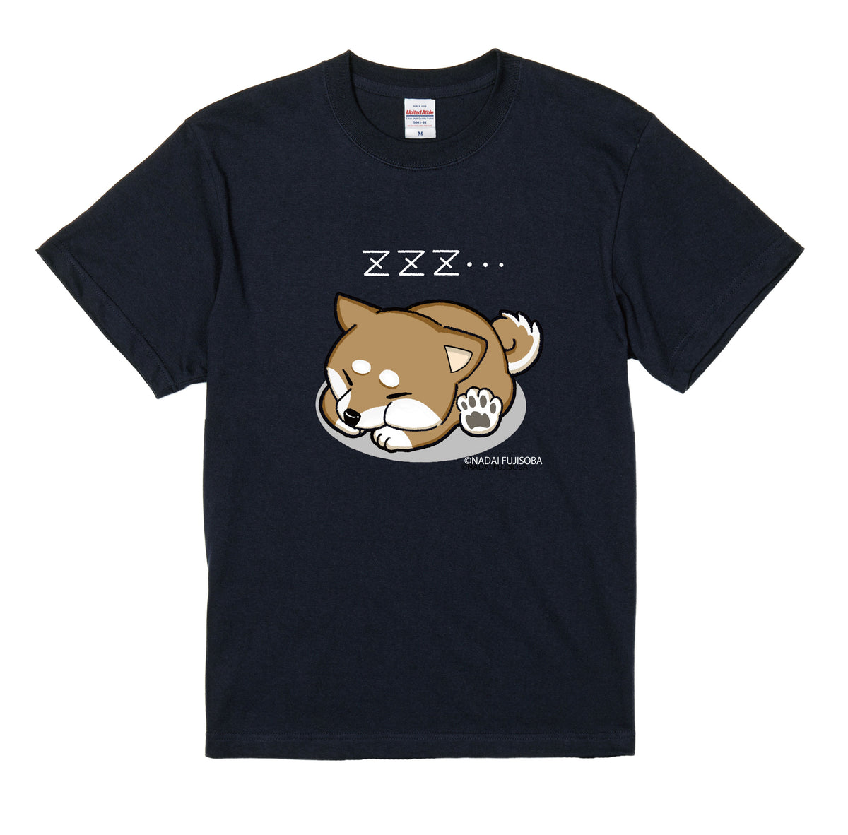 名代富士しば(NADAI FUJISHIBA) Tシャツ　寝てる
