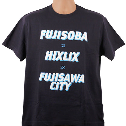 HIXLIX×富士そば コラボTシャツ（ネイビー）