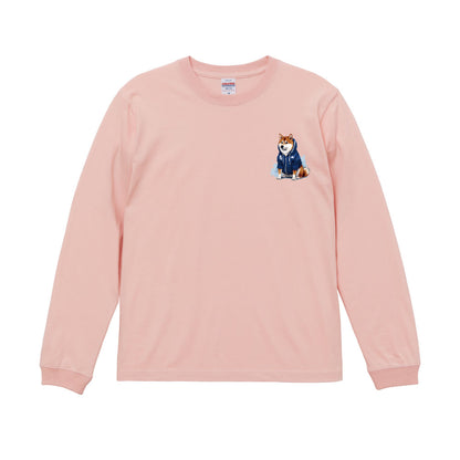 名代富士しば(NADAI　FUJISIBA) 長袖Tシャツ｜柴犬好き必見｜3カラー展開