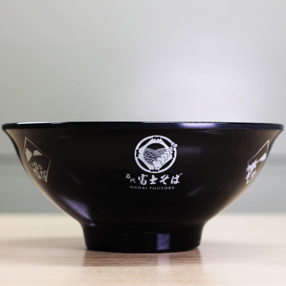 名代富士そばオリジナル丼 黒 正面