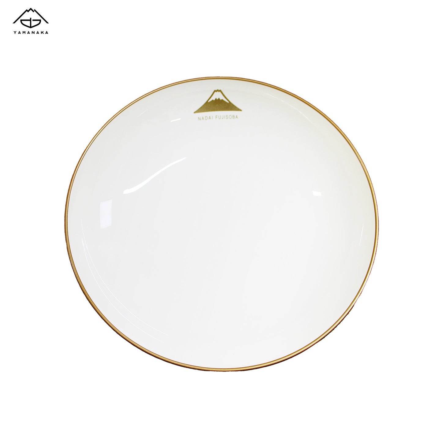 名代富士そば　山中塗　紅白丸深皿